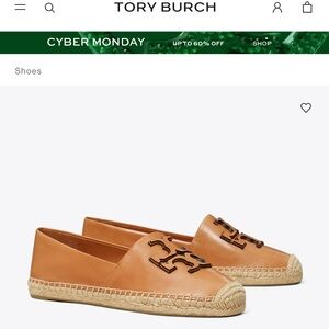 Tory Burch Brown Espadrille Loafers
